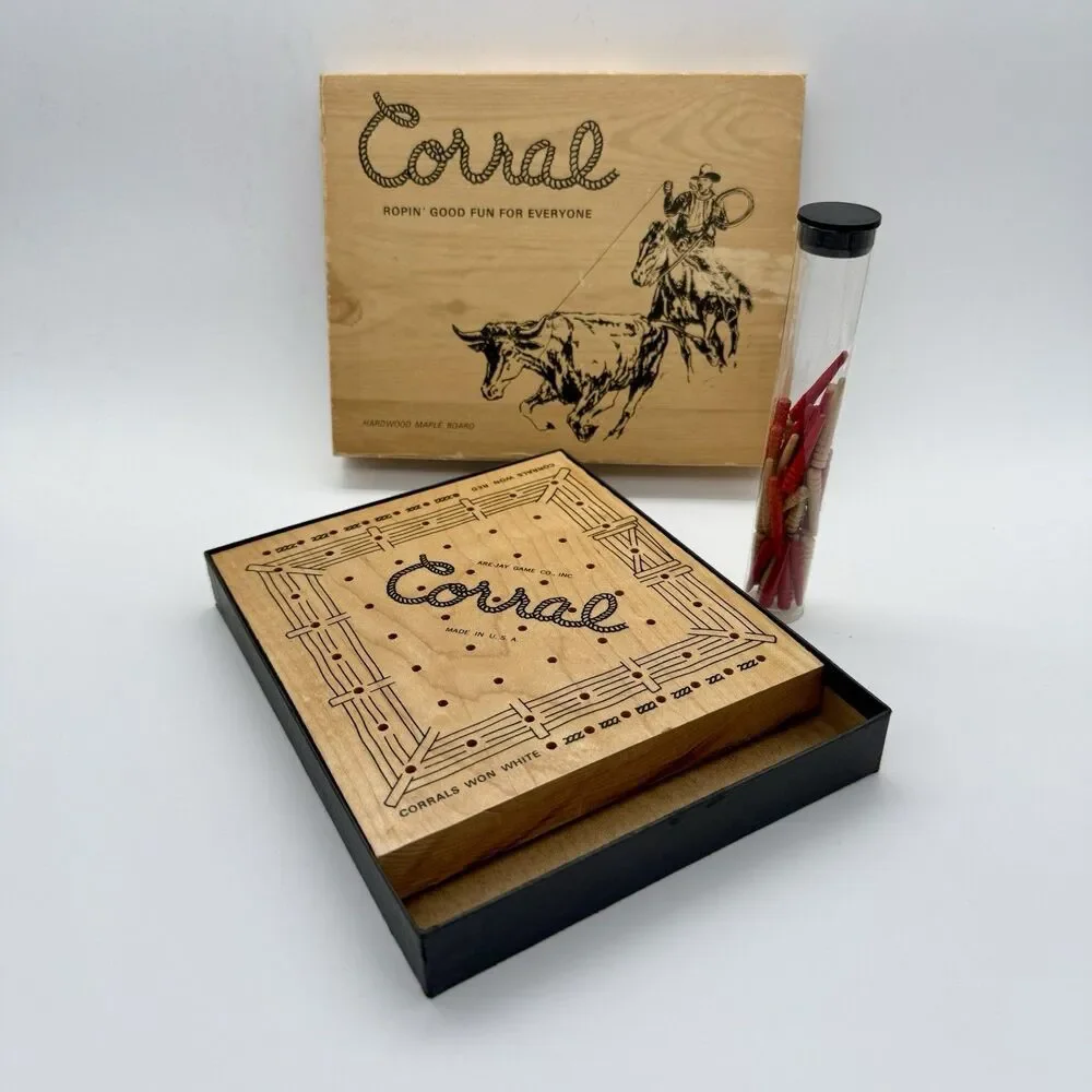 Vintage Corral Ropin' Good Fun For Everyone Peg Game by Are-Jay Game Co. Ohio